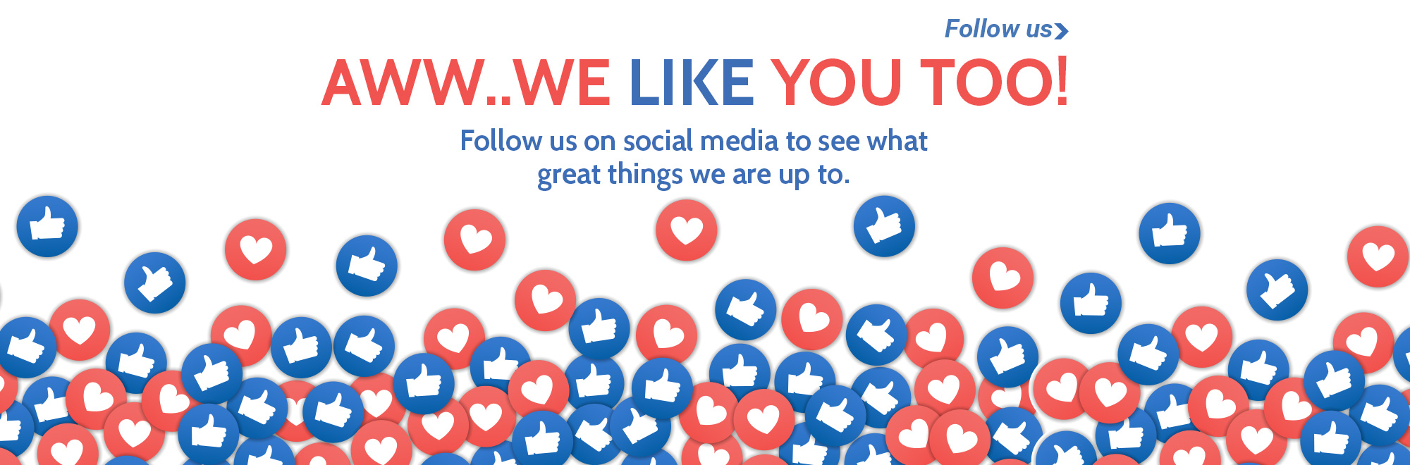 Follow us on social media