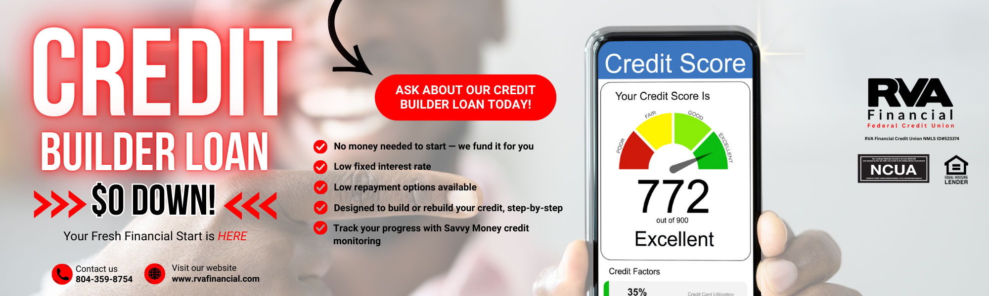 Credit Builder Loan | $0 Down!